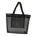 thumbnail image 2 of Abbracc Mesh Beach Bag with Zipper Large Capacity with Top Handles Swimming Pool Bag Black, 2 of 9