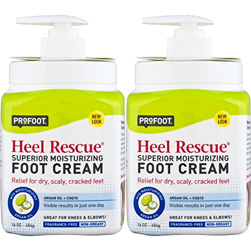 Profoot Heel Rescue Foot Cream 16 Ounce Bottle, 2 Pack, for Cracked