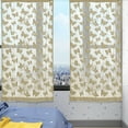 thumbnail image 5 of Xuniizn Sheer Curtains Lace Curtains for Living Room & Semi Sheer Curtains for Bedroom, Light Filtering Window Drapes, Elegant Voile Curtain Panels for Modern Home Decor, 5 of 6