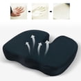 thumbnail image 4 of Seat Cushion Cool Gel Memory Foam Chair Pillow Orthopedic Office Chair Car Pad, 4 of 7