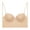 Beige, variant on WHEANG Bras for Women No Underwire Seamless CD Cup Comfort Push Up Bra with Side Support Smoothing Plus Size Everyday Bra Size B White