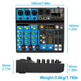 thumbnail image 2 of 5 Channel USB Mixer  DJ Sound Controller Mini Mixer Professional  Portable Sound Mixing Console With 256 DSP ,Smart Fader, 2 of 7