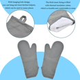 thumbnail image 4 of Extra Long Oven Mitts and Pot Holders Set - Heat Resistant Silicone Oven Mitts, Mini Oven Gloves, Hot Pads Potholders and Silicone Oven Shelf Rack Guard Protector - for Kitchen Baking Cooking, 8 Pack, 4 of 7