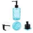 thumbnail image 5 of Unique Bargains 1 Pc Elegant Soap Pump Dispenser for Bathroom 11.15oz Blue Black, 5 of 6