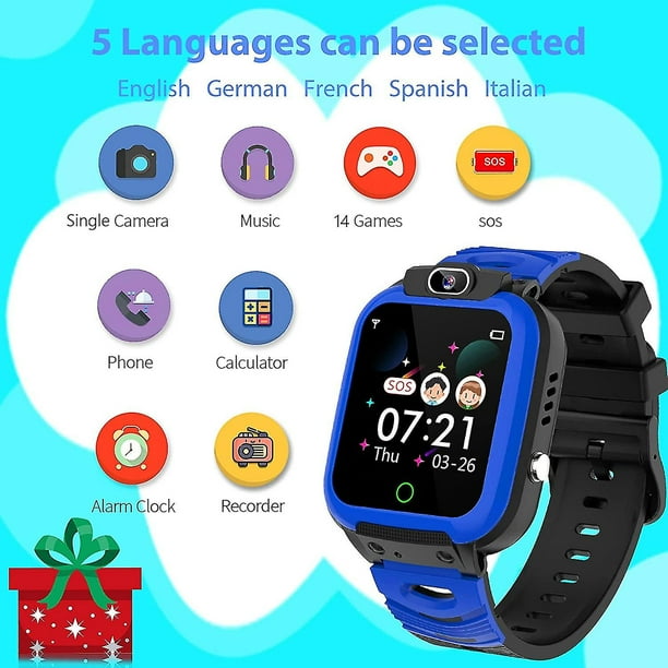 Kids Mobile Smart Watch For Boys And Girls Kids Smart Watch With Call Sos Camera Music Player Alarm Walmart