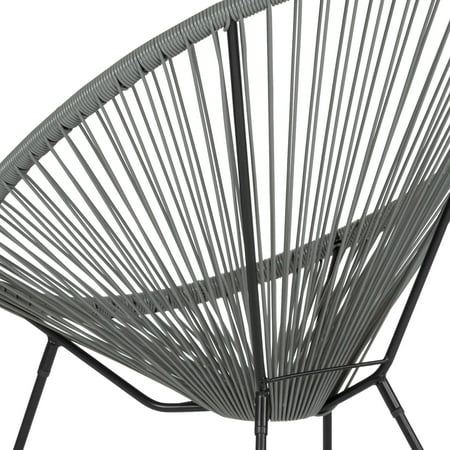 Alamont Home - Valencia Oval Comfort Take Ten  Contemporary Bungee Bungee Chair - Gray