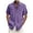 Purple, variant on fartey Mens Plus Size Cotton Linen Blouses Button Down Solid Color Shirts Breathable Relaxed Summer Short Sleeve Lapel Tops, 3XL-5XL