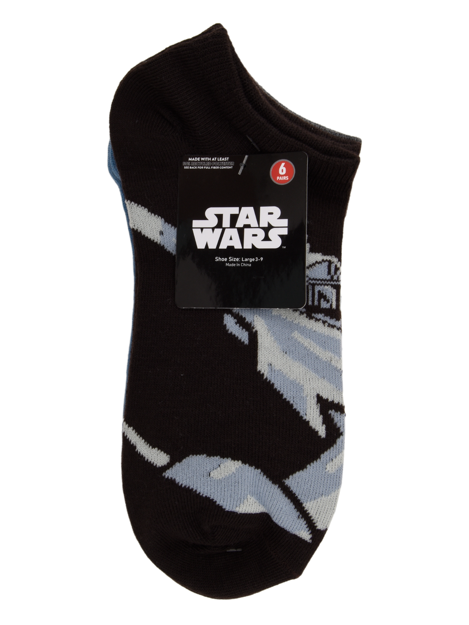 Mando No Show Socks, 6-Pack, Sizes L Boys