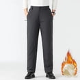 thumbnail image 4 of New Men's Winter Trousers Plus Velvet Thickened Lamb Pants Casual Warm Loose Sports Pants, 4 of 8