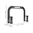 Steel Retainer Bar COMPUKAS Mattress Baffle Metal Nonslip Grippers Black for Home Use 2Pcs ...