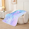 thumbnail image 2 of Erosebridal Dreamy Fishtail Sherpa Blanket, Monogrammed N Fuzzy Blanket Throw, Princess Style Decor, 30x40, 2 of 7