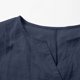thumbnail image 5 of Vestidos Casuales Para Mujer, Blusas De Mujer De Moda Camisa de botones lisa de moda para mujer, blusa holgada con cuello en V para mujer, 5 of 6