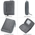 thumbnail image 3 of Bifold Slim Wallet for Men - Large Capacity Leather Front Pocket Men's Wallet, 3 of 5