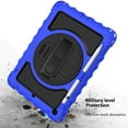 thumbnail image 5 of iPad 10.2" Case, iPad 8th Gen / iPad 7th Gen Case, Dteck Heavy Duty Rugged 3 Layer Full Body Shockproof Protective Covers with 360 Rotate Stand /Hand Strap/ Should Belt /Pencil Holder,Z_Blue, 5 of 6