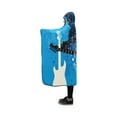 thumbnail image 2 of ASHLEIGH Hooded Blanket Guitar with Music Notes Wearable Blanket 40x50 Inch Hooded Throw Wrap Cloak Soft Robe, 2 of 3