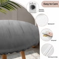thumbnail image 6 of Grey Ombre Fitted Tablecloth with Elastic Edged, Round Table Cloth for Dining Table, Contemporary Gradient Abstract Art Waterproof Oil Proof Table Cover for Indoor Outdoor 45"-54", 6 of 8