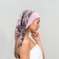 thumbnail image 3 of Gorro multifunción Salvador para mujer Estampado Cuidado del cabello Rosa ameba, 3 of 10