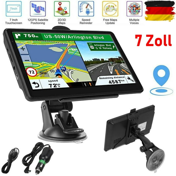 Dispositivo de navegación GPS de 7 pulgadas para coche, camión, dispositivo de navegación para coche, 8 GB + 256 MB, mapa de la UE; Dispositivo de navegación GPS de 7 pulgadas para coche, camión,