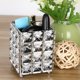 thumbnail image 2 of Makeup Brush Holders Pen Holder Handcrafted Crystal Pencil Pen Collection Cosmetic Storage for Vanity Desk Organizer Square Silver, 2 of 5