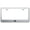 Chrome, variant on Nissan Z Laser Etched Logo Stainless Steel License Plate Frame (Brushed Chrome)
