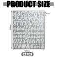 thumbnail image 4 of 912 Piezas 12 Hojas Pegatinas Autoadhesivas de Letras del Alfabeto con Purpurina para Decoración de Aula, Manualidades DIY, Negocios, Número de Dirección Dorado + Plata, 4 of 5