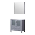 thumbnail image 3 of Lexora Home Volez 36" Single Vanity with Integrated Sink and Mirror in Dark Gray, 3 of 9