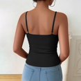 thumbnail image 5 of Soyumi Tank Tops for Women Backless Basic Double Lined Summer Spaghetti Strap Sleeveless Cami Workout Shirts, Black, 5 of 6
