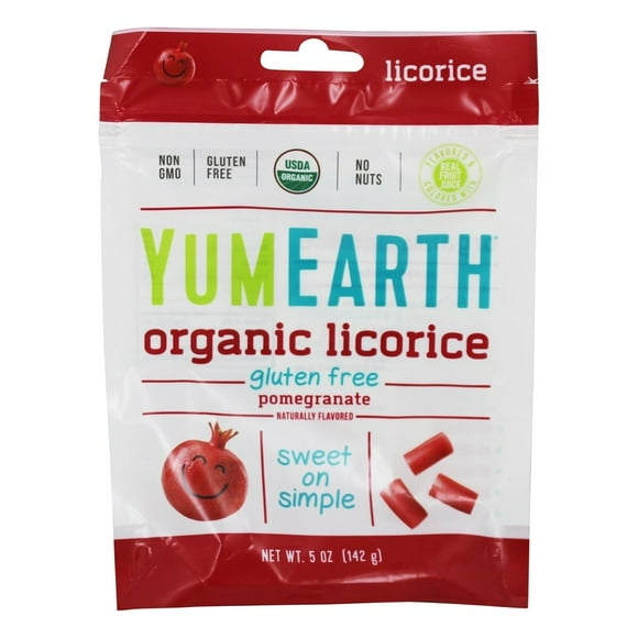 YumEarth - Organic Gluten Free Licorice Pomegranate - 5 oz.