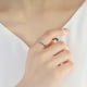 thumbnail image 3 of Anillos para mujer, regalos para mujer, anillo de doble capa con diamantes en forma de corazón, anillos de compromiso para boda, compromiso, boda, cumpleaños, día de San Valentín, joyas, regalos, un a, 3 of 5