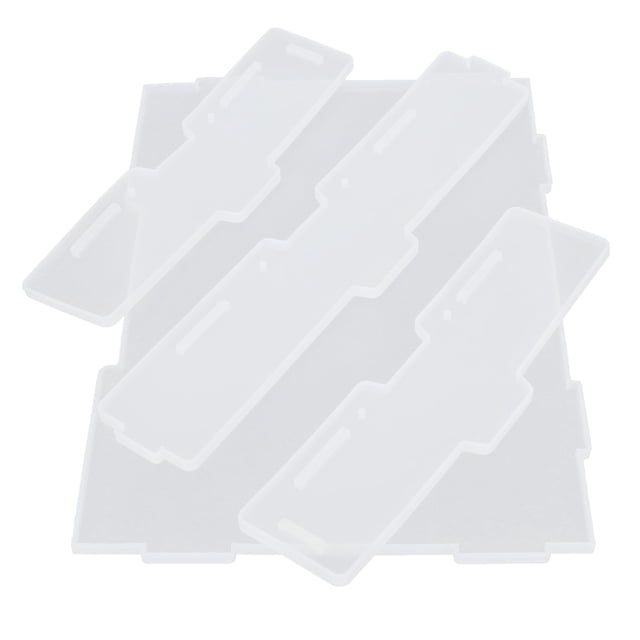 Molde de epoxi para bricolaje, carpeta de escritorio de cristal, caja de almacenamiento, cuaderno, molde de silicona, papelería de oficina