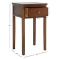 thumbnail image 5 of SAFAVIEH Abel Nightstand With Storage Drawer Brown, 5 of 7