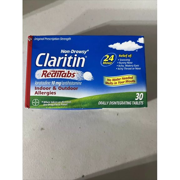 CLARITIN 24 Hour Allergy RediTabs 30 Tablets (Pack of 3)