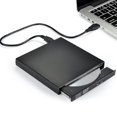 thumbnail image 1 of Clé Externe CD/DVD, USB 2.0 Mince Portable Clé Externe CD-RW DVD-RW Brûleur pour Ordinateur Portable PC Ordinateur de Bureau, Noir, 1 of 5