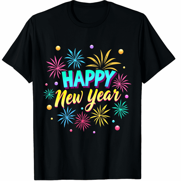 Happy New Year 2026 New Year's Eve Party Matching Family T-Shirt for Men Women