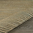 thumbnail image 6 of Ox Bay Rustic Classic Natural & Blue 8x10 Undertoned Jute Area Rug, 6 of 7