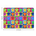 thumbnail image 5 of Colorful Dog Paw Footprint Flannel Non Slip Door Rugs,Washable Door Mats Indoor,Decorative Door Mats,Dirt-Resistant and Absorbent Doormat for Entrance,Bedroom,Kitchen,Bathroom,23.5x16in(60x40cm), 5 of 5