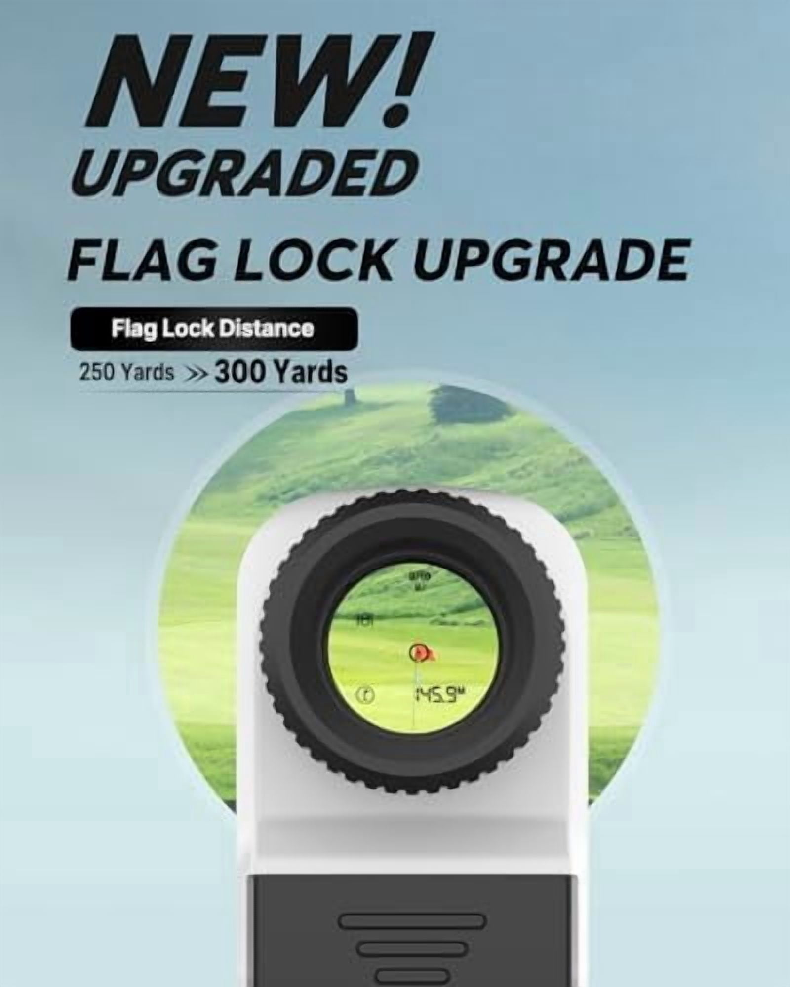 YNGLLC Golf Rangefinder, 800/1200 Yards Laser Range Finder, High Precision Flag Lock with Pulse Vibration, Tournament Legal Rangefinder for Golfing and Hunting, Battery Included