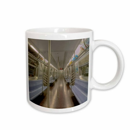 

3dRose NYC subway car empty Ceramic Mug 15-ounce