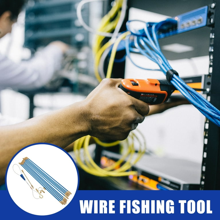 Duct Tape Fishing Kit Fiberglass Fish Tape Electrical Wire Pull Kit  Threader Manual Glass Fiber 