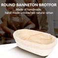 thumbnail image 4 of Banneton Bread Proofing Baskets - Round Banneton Sourdough Proving Baskets Natural Rattan Proofing Bread Basket Tools, 4 of 8