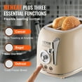 thumbnail image 4 of KFFKFF 2 Slice Stainless Steel Toaster Cancel Defrost Bagel with Removable Crumb, 4 of 9