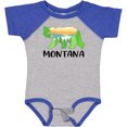 thumbnail image 3 of Inktastic Montana Lake and Trees in Bear Silhouette Boys or Girls Baby Bodysuit, 3 of 5