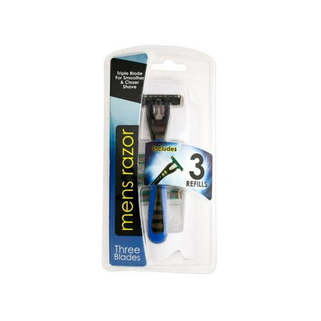 Triple Blade Mens Razor with Refills (Available in a pack of 12)