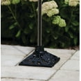 thumbnail image 6 of TIKI Cast Iron Torch Stand, Heavy-Duty Freestanding Base, Weather-Resistant for Patio, Garden, Deck, and Backyard, Fits Torch Poles 0.75" to 1.25", 9" x 9", Black, 6 of 8
