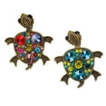 thumbnail image 3 of Broche de tortuga Hugo Pin de cristal, 3 of 10