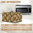 thumbnail image 5 of TSOVTHRID Vintage Sunflower Daisy Print Microwave Oven Grill Cover Protector Oil-Proof Microwave Oven Dust Cover with Handle Case Protections for Toaster Oven, 20.9"W x 15.7"D x 12.4"H, L, 5 of 7