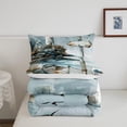 thumbnail image 5 of Erosebridal Wooden Boat Comforter Sets Twin Size, Beach Marine Comforters & Duvets, Sea Bird Decor, Breathable 2 Pieces, 5 of 8
