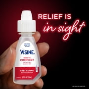 (3 pack) Visine Red Eye Comfort Redness Relief Eye Drops, 0.5 fl. oz