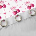 thumbnail image 4 of Erosebridal Bowknot Cherry Kids Curtains Pack of 2 (42x84 Each), Love Heart Curtains Blackout, 4 of 6