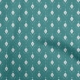 thumbnail image 1 of oneOoneViscoseChiffonTealGreenFabricAsianIkatSewingMaterialPrintFabricByTheYard42InchWide, 1 of 4